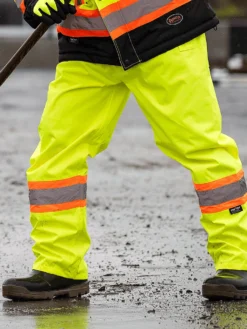 Hi-Vis Work Wear Pioneer Hi-Vis 450D Waterproof Pant | S-4XL
