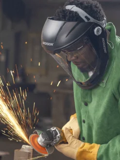 Jackson Safety Personal Protective Equipment Jackson Maxview™ Series 370 Speed Dial™ Premium Ratcheting Adjustment Faceshield Kit - Clear Visor