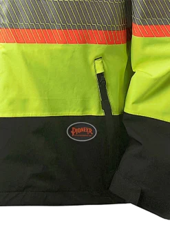 Pioneer Hi Vis Softshell Waterproof/Breathable Prem Safety Jacket | S-4XL Hi-Vis Work Wear 17 Pioneer Hi Vis Softshell Waterproof/Breathable Prem Safety Jacket | S-4XL Hi-Vis Work Wear