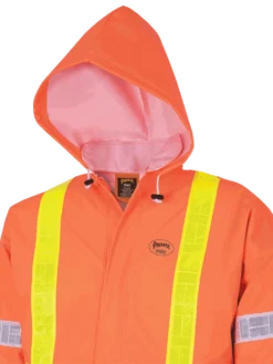 Flame Resistant Work Wear Ranpro Element Flame Resistant 3 Piece Safety Rainsuit | Hi Vis Orange | S To 4XL