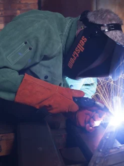 Sellstrom Premium Series Welding Helmet With Extra Large Blue Lens Technology ADF Personal Protective Equipment