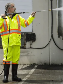 Pioneer 210D Oxford Poly/PVC Waterproof Hi Vis Rain Suit | XS-4XL Hi-Vis Work Wear