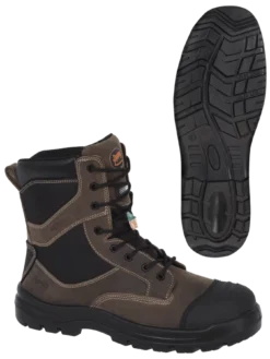 Pioneer Khyber Deluxe Metal-Free 8" Leather Safety Work Boots | Sizes 7 - 14 8 Inch Safety Boots 13 Pioneer Khyber Deluxe Metal-Free 8