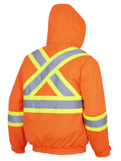 Pioneer Hi-Vis Waterproof Quilted Safety Bomber | S-5XL