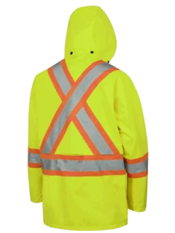 Hi-Vis Work Wear Pioneer 150D Waterproof Hi Vis Rain Jacket | XS-5XL 30 Hi-Vis Work Wear Pioneer 150D Waterproof Hi Vis Rain Jacket | XS-5XL