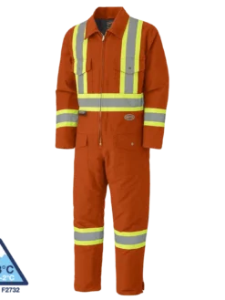 Pioneer Insulated Hi Vis Cotton Duck Coveralls | XS-4XL