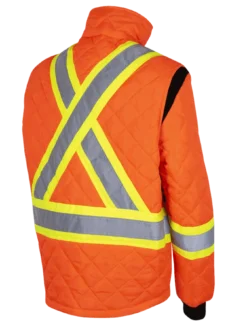 Pioneer Quilted Poly Hi Vis Freezer Jacket | S-5XL