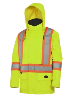Hi-Vis Work Wear Pioneer 150D Waterproof Hi Vis Rain Jacket | XS-5XL 29 Hi-Vis Work Wear Pioneer 150D Waterproof Hi Vis Rain Jacket | XS-5XL