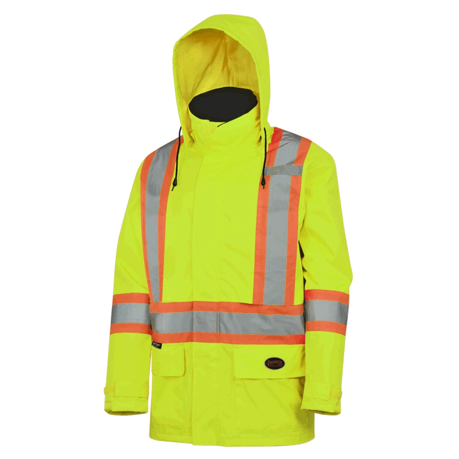 Hi-Vis Work Wear Pioneer 150D Waterproof Hi Vis Rain Jacket | XS-5XL 12 Hi-Vis Work Wear Pioneer 150D Waterproof Hi Vis Rain Jacket | XS-5XL