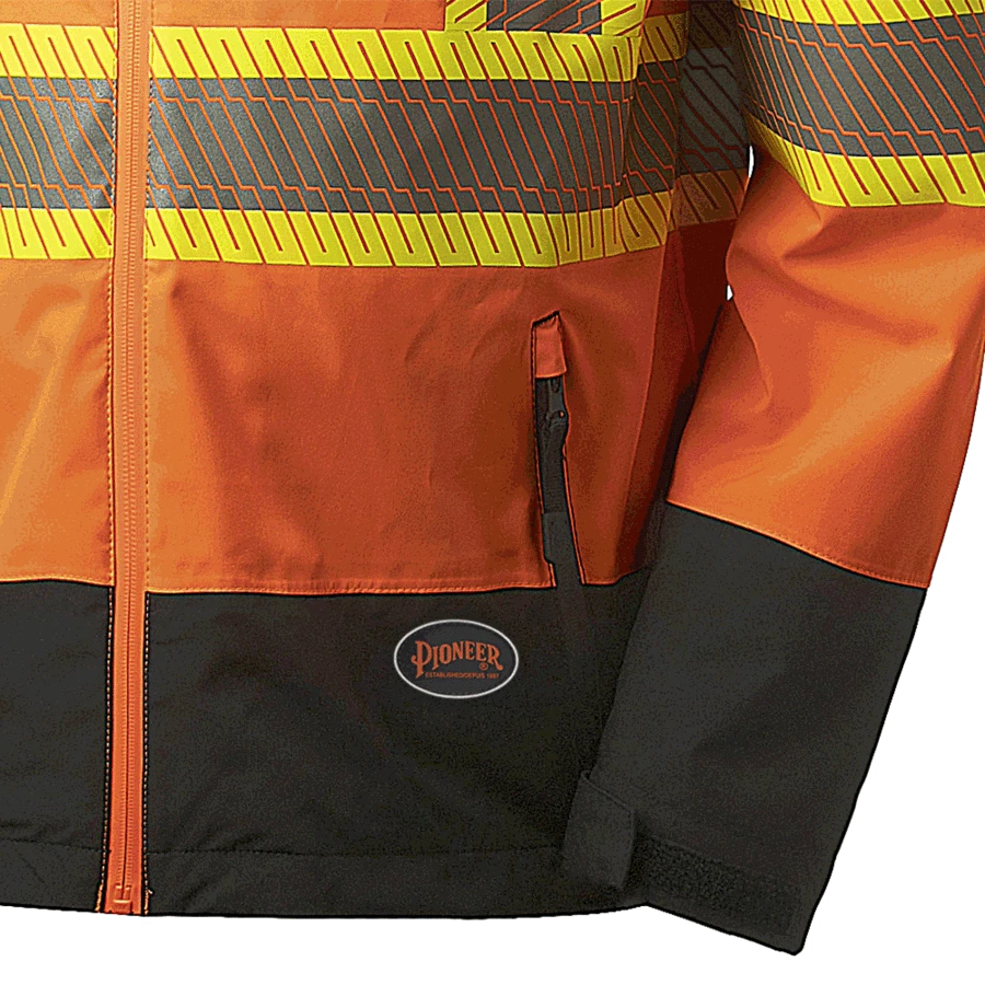 Pioneer Hi Vis Softshell Waterproof/Breathable Prem Safety Jacket | S-4XL Hi-Vis Work Wear 8 Pioneer Hi Vis Softshell Waterproof/Breathable Prem Safety Jacket | S-4XL Hi-Vis Work Wear