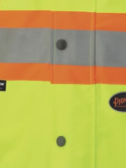Pioneer Reflective Striped 6 In 1 Winter Work Bomber | XS-5XL Hi-Vis Work Wear