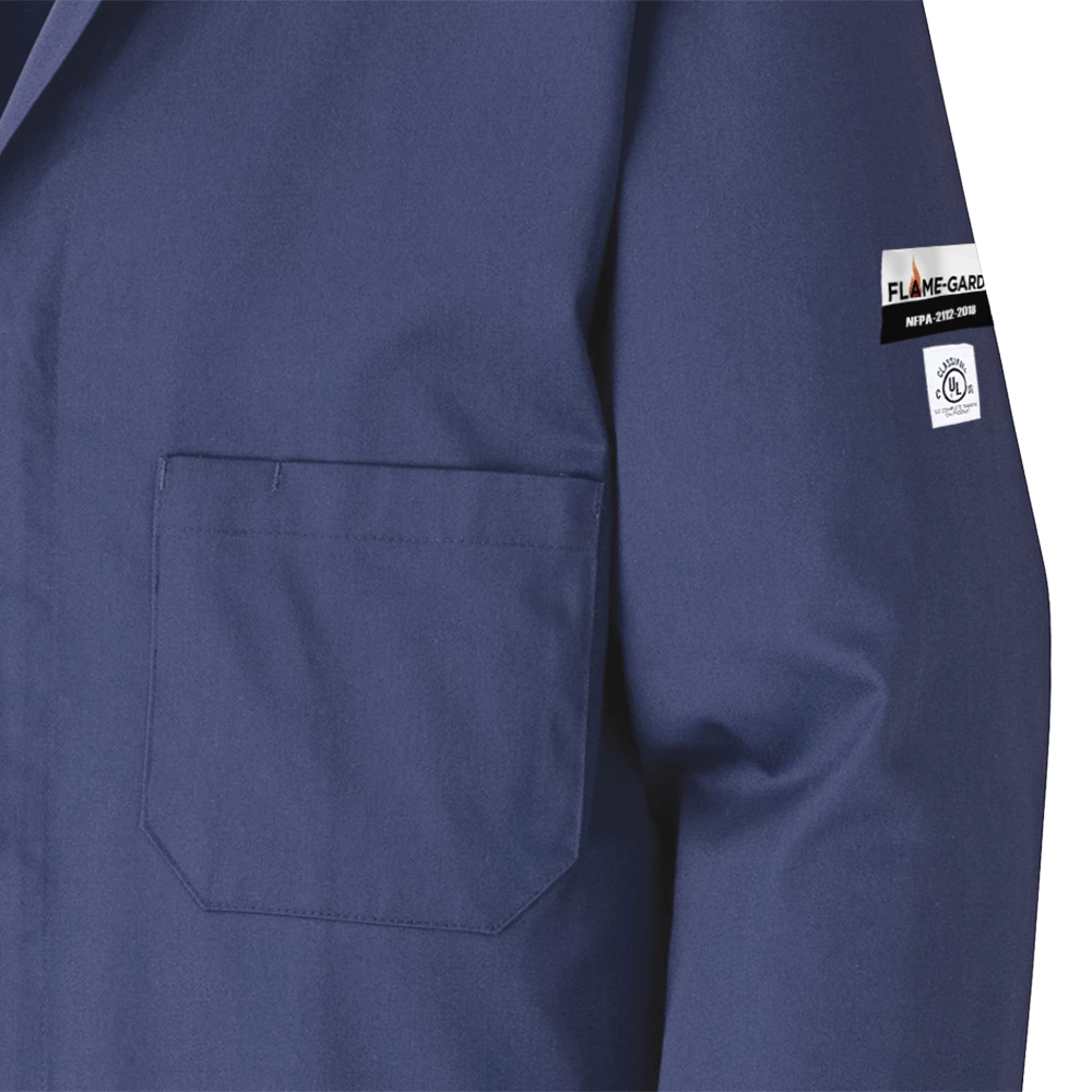 Pioneer Flame-Gard FR/ARC Shop Coat | Navy | Sizes S - 5XL Flame Resistant Work Wear 4 Pioneer Flame-Gard FR/ARC Shop Coat | Navy | Sizes S - 5XL Flame Resistant Work Wear