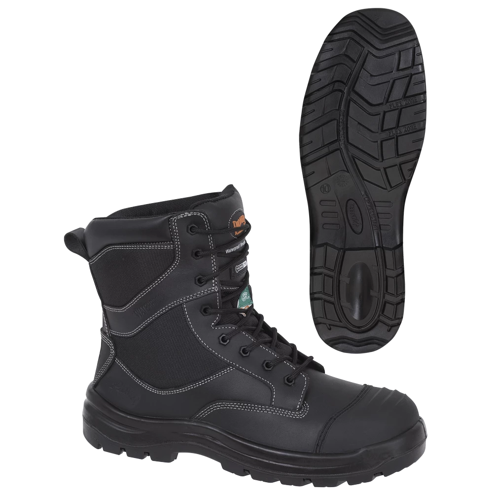 Pioneer Khyber Deluxe Metal-Free 8" Leather Safety Work Boots | Sizes 7 - 14 8 Inch Safety Boots 3 Pioneer Khyber Deluxe Metal-Free 8" Leather Safety Work Boots | Sizes 7 - 14 8 Inch Safety Boots