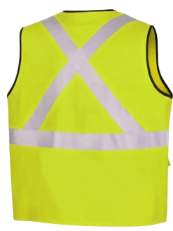 Pioneer Hi Viz 100% Cotton Safety Vest | Sizes Small - 5XL
