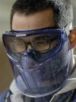Jackson Safety Jackson GPL550 Prem Safety Glasses W/ Blue Flip Up Chin Guard