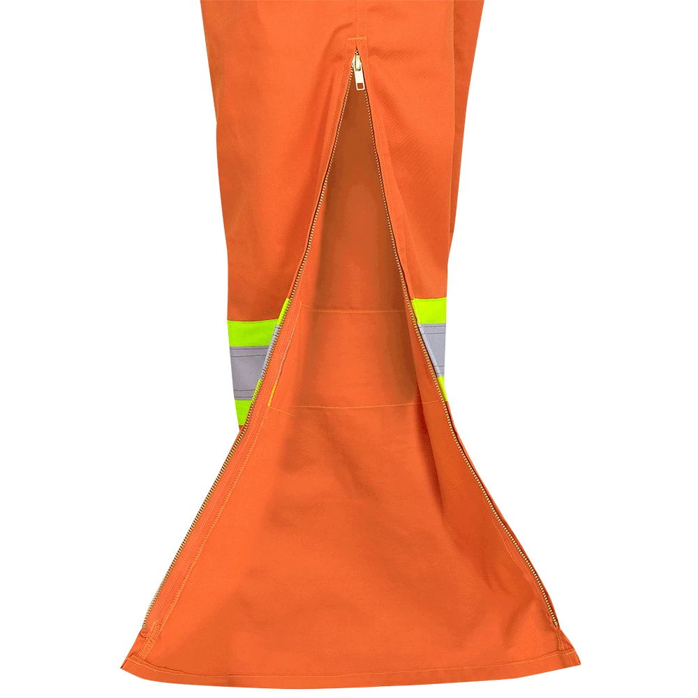 Pioneer Hi Vis Poly/Cotton Safety Overalls W/ Leg Zipper | Sizes 36 - 60 Hi-Vis Work Wear 6 Pioneer Hi Vis Poly/Cotton Safety Overalls W/ Leg Zipper | Sizes 36 - 60 Hi-Vis Work Wear