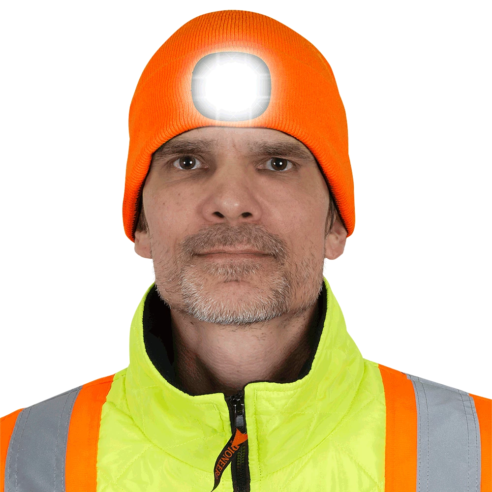 Work Hats Pioneer Knit Toque With LED Headlight 4 Work Hats Pioneer Knit Toque With LED Headlight