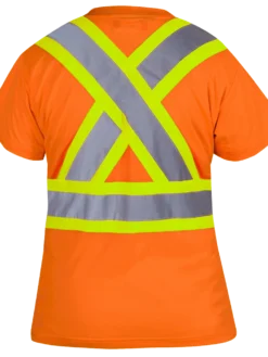 Pioneer Women's Hi Viz Birdseye Safety T-Shirt | Sizes XS - 4XL Hi-Vis Work Wear