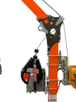 Peakworks Confined Space Kit: Davit System, 3-Way 60' Srl, 65' Man Winch