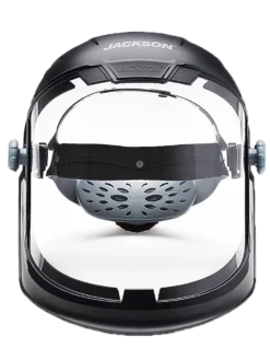 Jackson Safety Jackson Maxview™ Series 370 Speed Dial™ Premium Ratcheting Adjustment Faceshield Kit - Clear Anti-Fog Visor