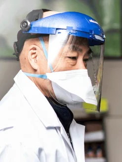 Sellstrom Single Crown Face Shield With Window And Ratcheting Headgear - Uncoated