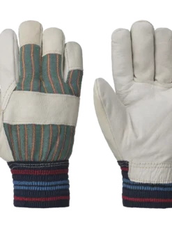 Pioneer 536KN Fleece Lined Knit Wrist Cowgrain Work Gloves | Pack Of 12 Pairs