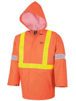 Flame Resistant Work Wear Ranpro Element Flame Resistant 3 Piece Safety Rainsuit | Hi Vis Orange | S To 4XL