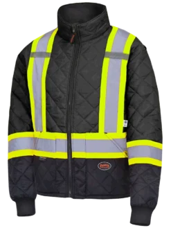 Pioneer Quilted Poly Hi Vis Freezer Jacket | S-5XL