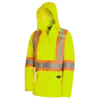 Hi-Vis Work Wear Pioneer "The Rock" Women's 300D Oxford Polyester Waterproof Safety Rain Jacket 2 Hi-Vis Work Wear Pioneer "The Rock" Women's 300D Oxford Polyester Waterproof Safety Rain Jacket