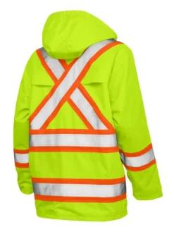 Tough Duck S372 300D Waterproof Breathable Ripstop Safety Rain Jacket | XS-5XL