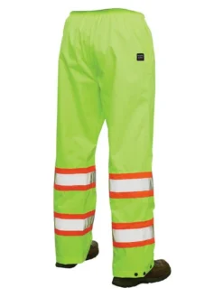 Tough Duck S374 300D Waterproof Breathable Ripstop Safety Rain Pants | XS-5XL