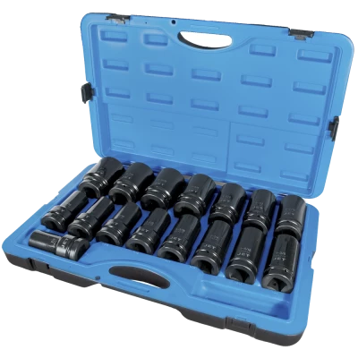 Power Tool Accessories Jet 1" Dr. Deep Impact Socket Set - SAE Deep - 6 Point - 16 Piece 3 Power Tool Accessories Jet 1" Dr. Deep Impact Socket Set - SAE Deep - 6 Point - 16 Piece