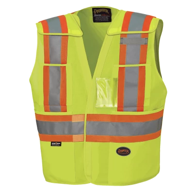 Pioneer Hi-Viz Drop Shoulder Tear-Away Vest | Multi-Fit Design 5 Pioneer Hi-Viz Drop Shoulder Tear-Away Vest | Multi-Fit Design