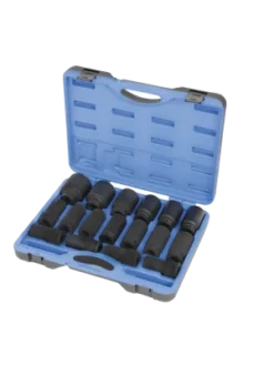 Power Tool Accessories Jet 3/4" Dr. Deep Impact Socket Set - Metric Deep- 6 Point - 17 Piece
