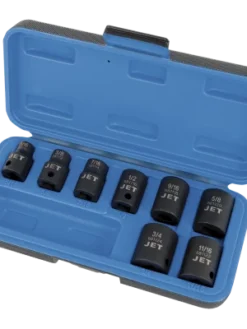 Jet 3/8" Dr. Impact Socket Set - SAE - 6 Point - 8 Piece