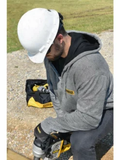 DeWalt Workwear Work Wear DEWALT® Men's Heated French Terry Cotton Hoodie (Bare Hoodie - No Battery) | Sizes S - 3XL