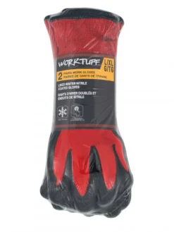 Worktuff Nitrile Coated Winter Work Gloves - Pack Of 2 Pairs