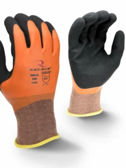 Radians Full Dipped Waterproof Latex Work Glove With Sandy Grip Palm - Pack Of 12 Pairs