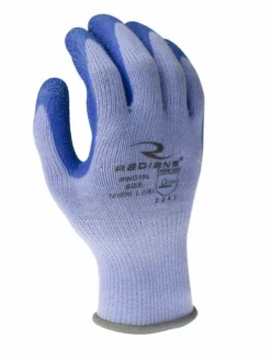 Radians Breathable Polyester Glove With Crinkle Latex Palm - Pack Of 12 Pairs Work Gloves 7 Radians Breathable Polyester Glove With Crinkle Latex Palm - Pack Of 12 Pairs Work Gloves
