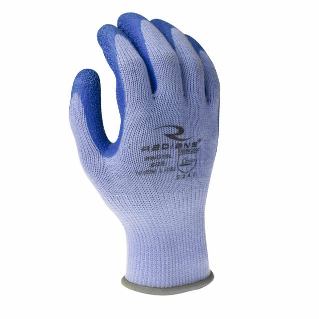 Radians Breathable Polyester Glove With Crinkle Latex Palm - Pack Of 12 Pairs Work Gloves 5 Radians Breathable Polyester Glove With Crinkle Latex Palm - Pack Of 12 Pairs Work Gloves